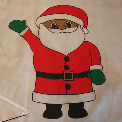 winterhoes met kerstman opdruk 0,8x1 meter